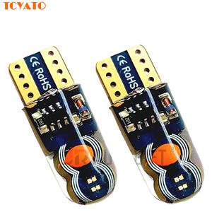 Tsyato ไฟ4SMD สองสี COB W5W 168 T10, หลอดไฟ LED สีแดงสีน้ำเงินแฟลชแฟลชแฟลชสำหรับภายในป้ายทะเบียนไฟซิลิกาเจล12V - Product Image 1
