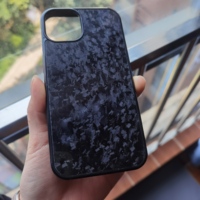 Coque de téléphone en fibre de carbone magnétique, aramide, mince, rigide, en PC, résine, fibre de carbone pour iPhone 16 Pro Max