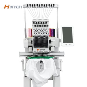 Honrain mesin bordir kepala tunggal, jarum 9/12 untuk bisnis kecil Auto-Matic dengan operasi terkomputerisasi pabrik Cina - Product Image 3