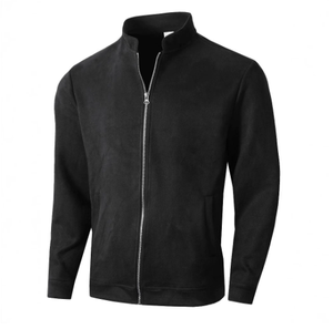 Chaqueta Casual de Estilo Europeo y Americano para Hombre, Corte Entallado, Cuello Redondo, Manga Larga, Cuello Alto, Tipo Cárdigan - Product Image 4