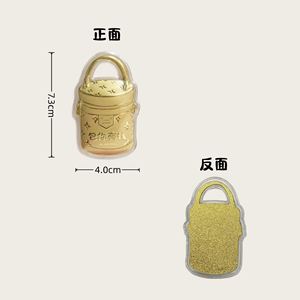 You Have Money Bag Hanging Exquisite <b>Leather</b> Accessories <b>Leather</b> <b>Keychain</b> Promotion Customizable - Product Image 4