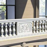 Moule à balustre en plastique réutilisable de 60 cm à 108 cm de hauteur, moules en béton pour la décoration des balustrades de jardin et de villa
