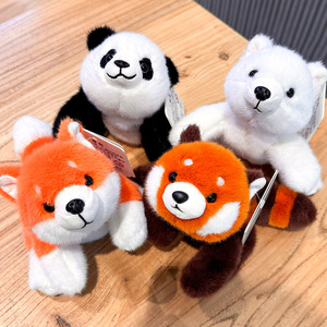 Molto carino giocattolo di peluche animale a tre posizioni adorabile peluche <span class=keywords><strong>Panda</strong></span> portatile per Stress anniversario da scrivania - Product Image 3