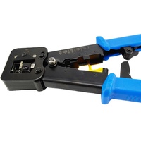 LIYUAN Industrial RJ45 FTP UTP a Cat5E Conector modular Herramienta de prensado Perforación de acero inoxidable Agujero de paso Herramientas manuales Soporte OEM