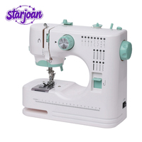 Machine à coudre portable pour débutants, points variés, fils fins, vitesse réglable, multifonction, moteur.