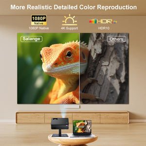 Salange Usine Prix P35 Projecteur Sans Fil <span class=keywords><strong>Bluetooth</strong></span> Home Cinéma Portable LED Projecteur Noir Projecteur - Product Image 5