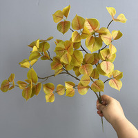 Feuille de Bodhi Artificielle pour Décoration Intérieure, Plante Artificielle pour Aménagement Paysager, Ornement de Jardin et de Bureau, Feuillage Artificiel