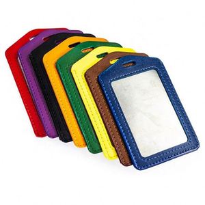 Porte-cartes de visite polyvalent et élégant en similicuir PU, idéal pour les badges d'école ou d'identification - Offre Spéciale - Product Image 2