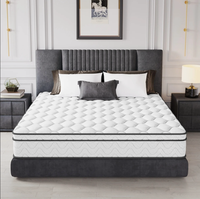 Matelas de Lit Personnalisé à Soulagement de Pression en Mousse à Mémoire de Forme et Latex, Taille King, Matelas à Ressorts Chinois
