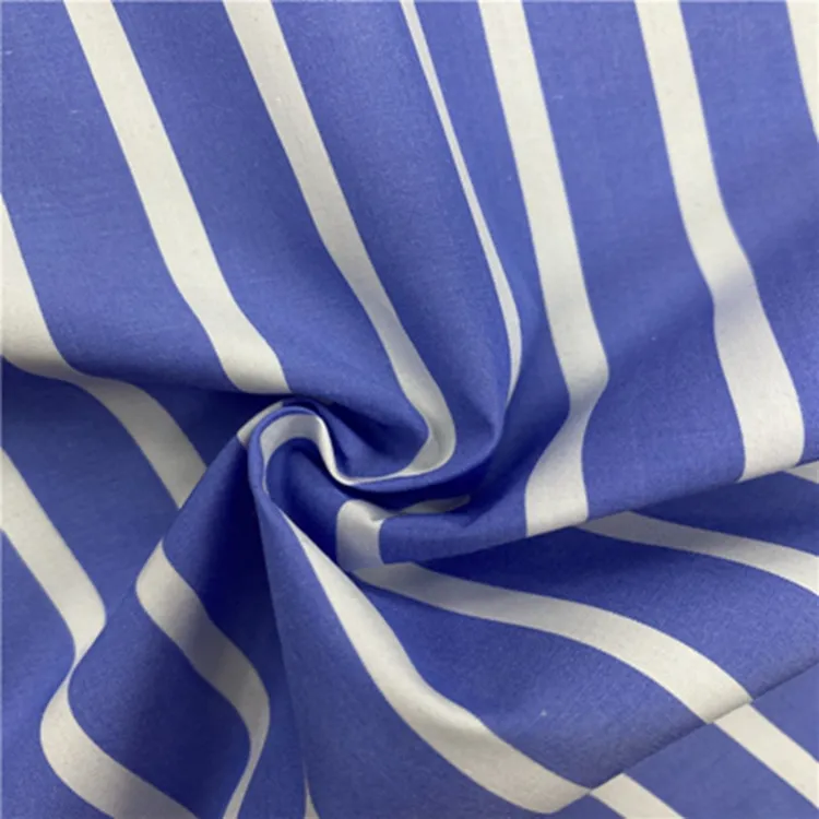 Toptan özel tasarım nefes % 100% pamuk ipliği boyalı gömlek kumaşlar İplik-boyalı şerit kumaşlar
