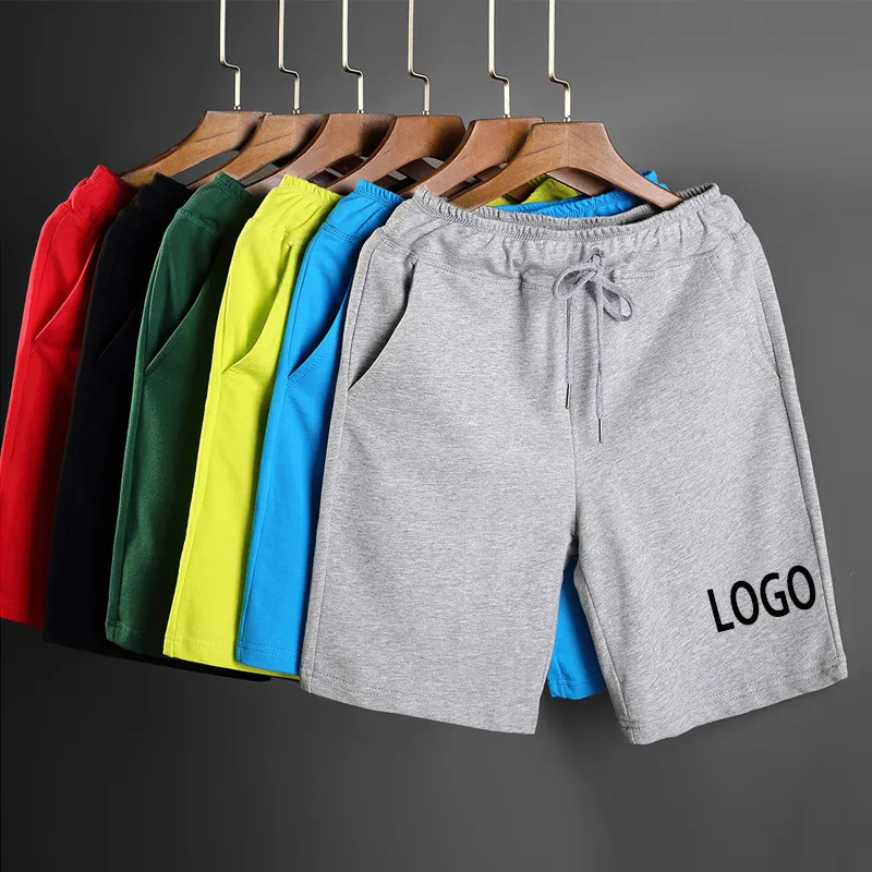 Pantalones cortos de verano para hombre, shorts de algodón atléticos de secado rápido, de cintura elástica, para correr