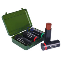 YUEMAI Vente en gros de peinture faciale camouflage en 3 couleurs : noir, marron, vert, pour le baseball, le football, la chasse, accessoires tactiques