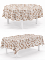 Nappe jetable classique à motif floral en PEVA imperméable, idéale pour les fêtes quotidiennes, mariages, anniversaires, événements – Vente directe usine OEM