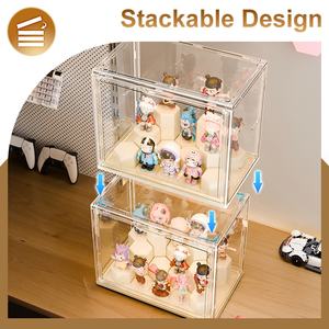 Mini <span class=keywords><strong>boîte</strong></span> aveugle transparente à empiler DIY, présentoir de bureau, organisateur de modèles de poupées, <span class=keywords><strong>boîte</strong></span> de rangement <span class=keywords><strong>en</strong></span> <span class=keywords><strong>plastique</strong></span> <span class=keywords><strong>avec</strong></span> <span class=keywords><strong>couvercle</strong></span> - Product Image 3