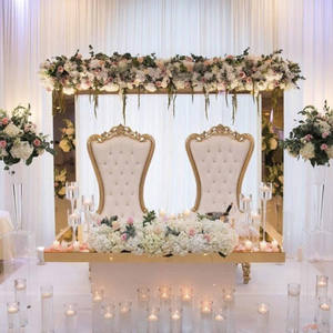 Wedding Arches for Ceremony Rectangular Balloon Arch Stand High Quality Golden Metal Background Props Stand for <b>Party</b> - Product Image 2
