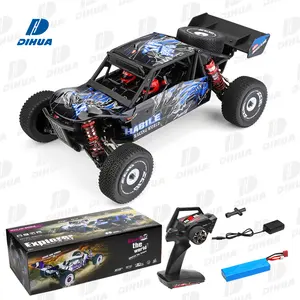 Carro de corrida 2.4G RC 4x4 acelerador proporcional e carros de controle remoto de direção para adultos com carro de escalada off road de alta velocidade