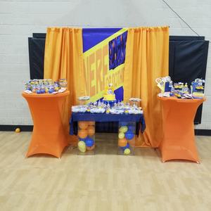 Эластичный чехол из спандекса с квадратными углами для коктейльного стола - Product Image 6