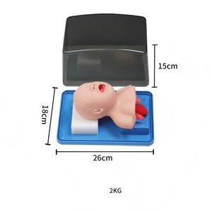 Mannequin d'entraînement à l'intubation des voies respiratoires et à la RCP pour nourrissons, modèle de simulation de premiers <span class=keywords><strong>secours</strong></span> et de soins en cas d'étouffement pour <span class=keywords><strong>nouveau</strong></span>-nés - Product Image 4