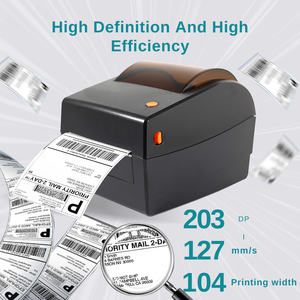 100 mét nhiệt nhãn dán vận chuyển máy in nhãn, 4x6 máy in nhãn cho vận chuyển gói, Tương thích với Android/IOS/Mac/Windows - Product Image 3