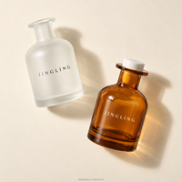 Flacon diffuseur de parfum en verre vide de luxe 50ml 100ml 150ml 200ml 250ml Ambre Givré Transparent pour Aromathérapie et Parfum d'Intérieur Vente en Gros