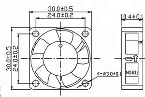 Kipas Pendingin Aksial <span class=keywords><strong>Toyon</strong></span> TD3010 30X30X10mm DC 5V/12V dengan Bantalan Lengan untuk Elektronik, Menggabungkan Aliran Udara Tinggi, Kebisingan Rendah - Product Image 4