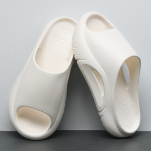 Men's Summer One-Flip Flip-Flops Soft Sole Outdoor Beach Shoes White EVA Open Toe <b>Slippers</b> QL301 - Product Image 1