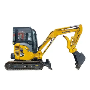 Excavadora de orugas usada Komatsu PC35 de segunda mano con motor japonés PC 35 excavadora de orugas usada a la venta