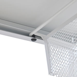 OEM/ODM रोलिंग स्टोरेज रैक नैरो स्पेस 4 टियर मेटल स्टोरेज कार्ट मजबूत यूटिलिटी ट्रॉली - Product Image 4