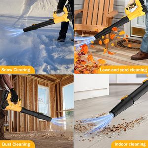 Souffleur de feuilles et de neige sans fil 21V Lithium-Ion - Léger, pour bricolage, 160 mph, 500-1000 CFM, pour l'entretien des pelouses et des patios, souffleur de feuilles CB02 - Product Image 4