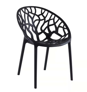 Modern Outdoor All PP and Metal Chair for Dining Bedroom Park Living Room Kitchen Hotel Villa Leisure Facilities Furniture - Product Image 1