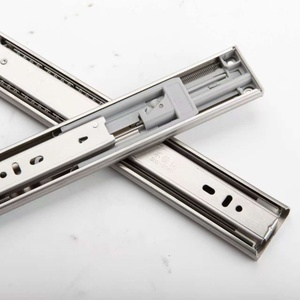 Thép Không Gỉ Ngăn Kéo Thanh Trượt Chiều Rộng 3 Lần Theo Dõi Đầy Đủ Mở Rộng Bóng Mang Đường Sắt Kính Thiên Văn Kênh Đồ Nội Thất Ngăn Kéo Trượt - Product Image 2