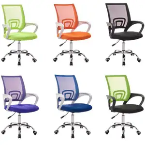 Chaise de bureau en maille ergonomique pour homme, prix d'usine, bon marché, respirante, pivotante, fauteuil économique