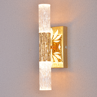 Lampe murale LED acrylique minimaliste moderne, lampe de chevet de luxe légère pour chambre à coucher, luminaire créatif pour salon, hôtel, couloir