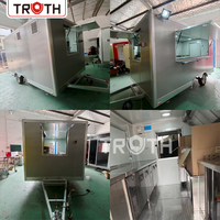 Fabricants de remorques alimentaires Truth Custom pour hot-dogs, boulangerie, café, barbe à papa, pizza, remorque alimentaire de 13 pieds