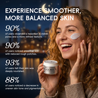 Crème de nuit au riz noir LAIKOU 30g, hydratation longue durée, éclat nocturne, ferment de niacinamide, acide hyaluronique