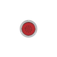 Feu arrière LED rond de 4 pouces, étanche, à montage sur bride, feu stop et clignotant pour camion et remorque