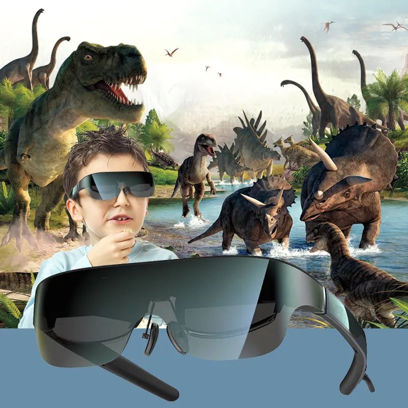 Gafas inteligentes de realidad Virtual para Dron, lentes de realidad Virtual 3d, avanzada, todo en uno, vídeo anaglifo a granel, metalizados de fibra, 45FoV 60PPD