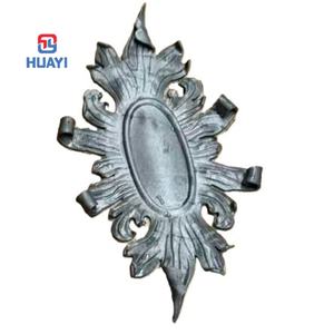 قطع زخرفية من الحديد على شكل أوراق شجر، أوراق زخرفية من الحديد المطاوع للبوابات - Product Image 6