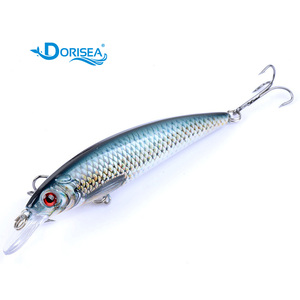 Señuelo de Pesca DORISEA Minnow, Plástico Impreso, Flotante, Hard Wobbler Crankbait, Ojos 3D, Cebo Artificial para Lago, Río, Marlín, Pargo - Product Image 1