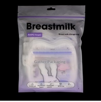 Sac de conservation isotherme pour aliments pour bébés, imprimé en héliogravure personnalisé, 100 % sans BPA, biodégradable, avec double fermeture éclair, étanche à l'humidité