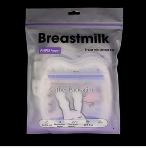 Sac isotherme pour lait maternel, imprimé en gravure personnalisée, 100% sans BPA, biodégradable, avec double fermeture éclair - Product Image 5