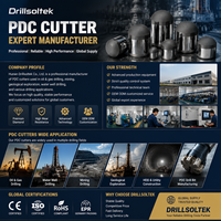 Couteaux PDC de qualité supérieure pour le forage pétrolier, forets PDC, couteaux compacts en diamant polycristallin, fabricant OEM