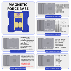 แผ่นสเตนซิล MaAnt C1 BGA สำหรับรีบอลล์ ชิปเหล็กสำหรับวางตะกั่ว ใช้กับเมนบอร์ด iPhone A8-A17 MTK EMMC Qualcomm HUAWEI <span class=keywords><strong>CPU</strong></span> - Product Image 2