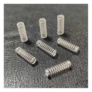 Ressort de compression en fil de musique plaqué argent, personnalisé, petit, 6 mm de diamètre extérieur - Product Image 1