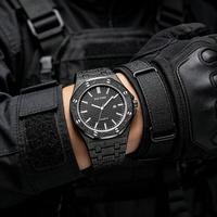 Montre à quartz pour homme de marque supérieure, durable, au design élégant, sportive et tendance, avec boîtier en alliage et bracelet en acier inoxydable, vente en gros d'usine, populaire
