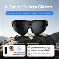 Lunettes intelligentes IA avec caméra, enregistrement photo/vidéo 13MP, batterie 270mAh, chargement Type-C, idéales pour le cyclisme/sports en extérieur – Vente directe usine