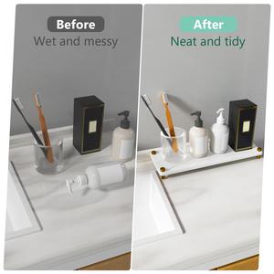 Organizzatore di lavello da bagno a secco istantaneo vassoio di asciugatura per la casa ripiano del bagno - Product Image 6
