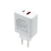 Mejor Adaptador de Viaje, Cargador de 35W, TIPO-C+USB PD QC3.0, Adaptador Tipo C de 25W, 30W, 45W, 65W, Cargador Rápido, Certificado KC, Cargador GaN