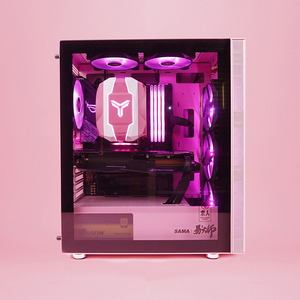 Boîtiers de jeu <span class=keywords><strong>PC</strong></span> SAMA rose, boîtier USB3.1, boîtier de bureau pour jeux, démarrage rapide, boîtier de jeu <span class=keywords><strong>PC</strong></span> - Product Image 3