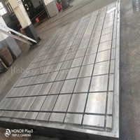 Établi en fonte de type T pour table de meulage et de soudage d'assemblage avec plate-forme de serrage à rainure en T